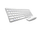 RAPOO set klávesnica a myš 9300M, bezdrôtová, Multi-Mode Slim Mouse, Ultra-Slim Keyboard, biela