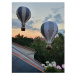 Dadaboom.sk Dekoračný teplovzdušný balón - modrá/biela - L-50cm x 30cm