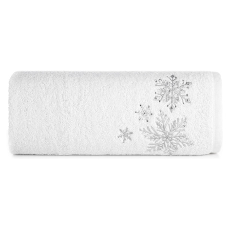 Bavlnený vianočný uterák s jemnou striebornou vyšívkou Šírka: 50 cm | Dĺžka: 90 cm