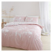 Biele/ružové obliečky na jednolôžko 135x200 cm Meadowsweet Floral – Catherine Lansfield