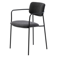 Tmavosivá jedálenská stolička Zama – Unique Furniture