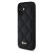 Guess PU Leather Quilted Zadný Kryt pre iPhone 16 Black