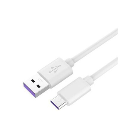 PremiumCord Kábel USB-C/M - USB 2.0 A/M, Super fast charging 5A, biely, 0,5m