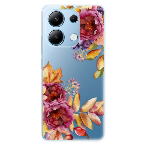 Odolné silikónové puzdro iSaprio - Fall Flowers - Xiaomi Redmi Note 13