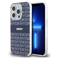 DKNY PC/TPU Repeat Pattern Tonal Stripe Magsafe Zadný Kryt pre iPhone 15 Pro Blue