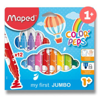 Moje prvé fixky pre deti Color´Peps Jumbo Maped 12 farieb