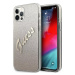 Kryt Guess iPhone 12 Pro Max 6,7" gold hardcase Glitter Gradient Script (GUHCP12LPCUGLSGO)