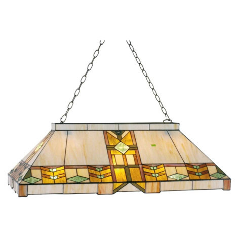 Štýl Tiffany – závesná lampa Eddart