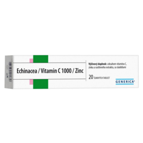 Generica Echinacea/vitamín C/ Zinok tbl EFF 20