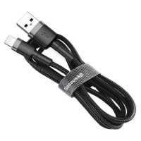 Nabíjací a dátový kábel USB, Lightning, 50 cm, 2400 mA, s ochranou proti zlomeniu, rýchle nabíja