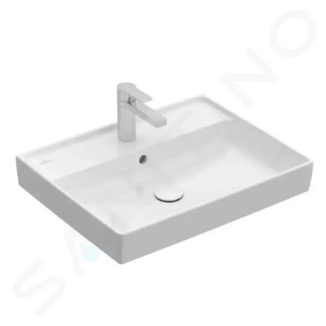 VILLEROY & BOCH - Collaro Umývadlo nábytkové 600x470 mm, s prepadom, otvor na batériu, CeramicPl