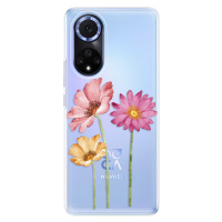 Odolné silikónové puzdro iSaprio - Three Flowers - Huawei Nova 9