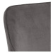 Dkton 23618 Dizajnová jedálenska stolička Nereida, tmavo šedá
