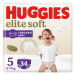 HUGGIES® Elite Soft Pants Nohavičky plienkové jednorázové 5 (12-17 kg) 34 ks