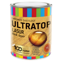 ULTRATOP - Hrubovrstvová lazúra s voskom 0,75 l borovica