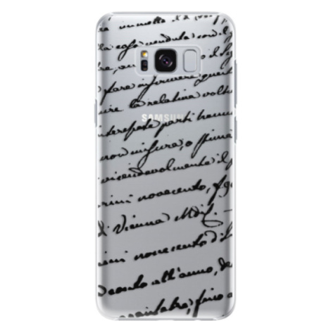 Plastové puzdro iSaprio - Handwriting 01 - black - Samsung Galaxy S8 Plus