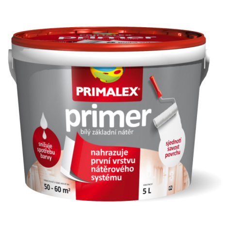 PRIMALEX PRIMER - Biela základná farba biela 5 l
