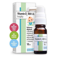 GENERICA Vitamin D3 400 I.U. kvapky 10 ml