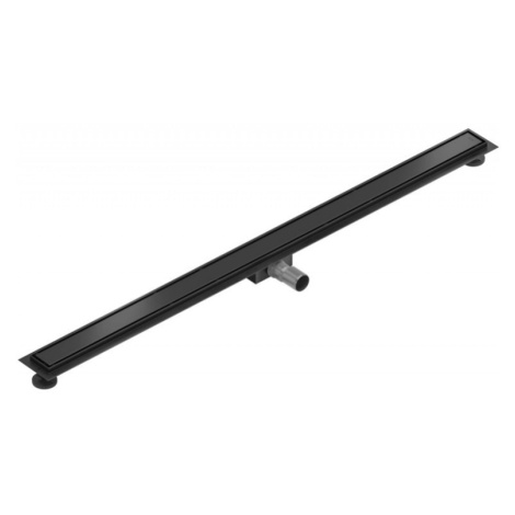 Lineárny odtokový žľab 120 cm MEXEN FLAT 2v1 čierny