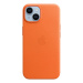 Apple iPhone 14 Leather Case with MagSafe - Orange