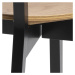 Dkton 23631 Dizajnová jedálenská stolička Nieves, čierna a prírodná