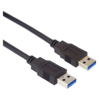 PremiumCord kábel USB 3.0 male - USB 3.0 A male 5Gbps 2 m čierna