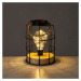 Čierna stolová lampa (výška  20,5 cm) – Casa Selección