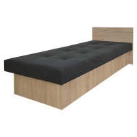 KF Jednolôžková posteľ s úložným priestorom Emily Plus 80x190 - dub sonoma
