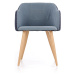 HALMAR K288 jedálenská stolička granátová / modrá