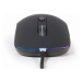 GEMBIRD myš MUS-UL-02, podsvícená, černá, 2400DPI, USB