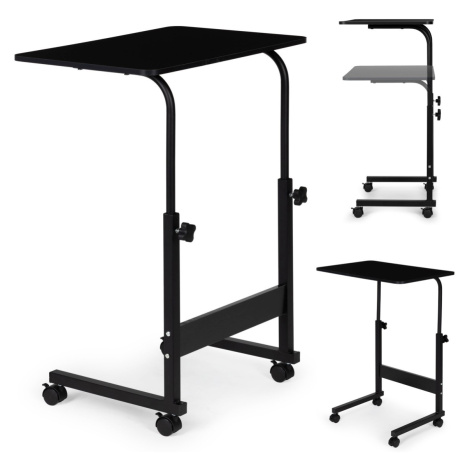 Stôl na notebook s kolieskami KANAP čierny MODERNHOME