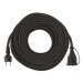 Venkovní prodlužovací kabel s 1 zásuvkou ZANE 30 m černý