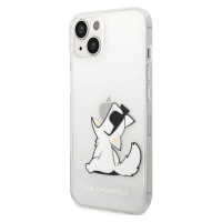 Kryt na Apple iPhone 14 Plus Karl Lagerfeld Choupette Eat KLHCP14MCFNRC Transparentné