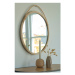 Nástenné zrkadlo s ratanovým rámom ø 50 cm Malo – House Nordic