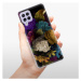 Odolné silikónové puzdro iSaprio - Dark Flowers - Samsung Galaxy A22
