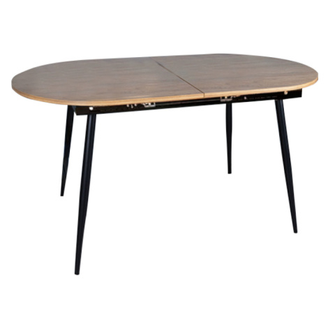 Jedálenský stôl, rozkladací, dub/čierna 150-190x75 cm, TAMERON Tempo Kondela
