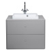 Sivá závesná skrinka s umývadlom bez batérie 80x62 cm Color Bath – Tom Tailor