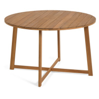 Záhradný jedálenský stôl z akáciového dreva Kave Home Dafne, ⌀ 120 cm