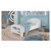 NABBI Avila detská posteľ s matracom 80x160 cm biela / kombinácia farieb