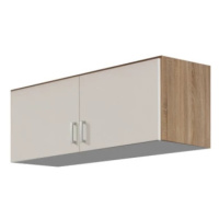 Skriňový nadstavec Bremen, 91 cm, dub sonoma/biela%