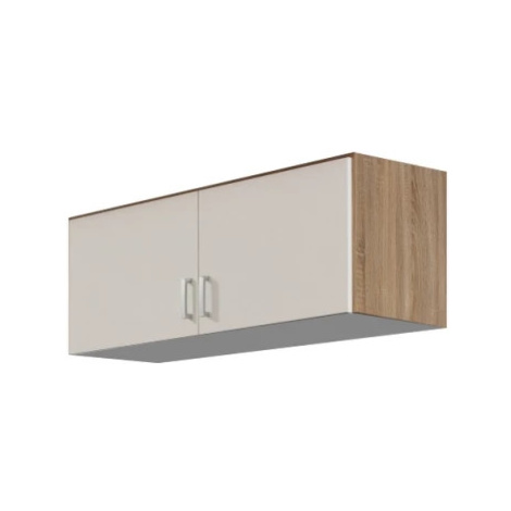 Skriňový nadstavec Bremen, 91 cm, dub sonoma/biela% Asko