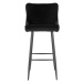 Norddan Dizajnová barová stolička Laurien čierna