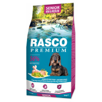 Krmivo Rasco Premium senior Mini & Medium kura s ryžou 1kg