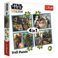 TREFL Mandalorian a jeho svět 4v1 35,48,54,70 dielov puzzle