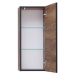 Hnedá závesná kúpeľňová skrinka v dekore duba 30x70 cm Set 374 - Pelipal