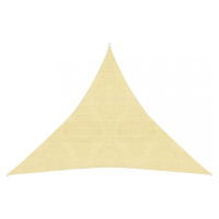 Tieniaca plachta trojuholníková HDPE 3 x 3 x 3 m Dekorhome Béžová,Tieniaca plachta trojuholníkov