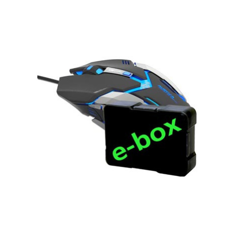 Myš drátová, E-blue Auroza Gaming, čierna, optická, 4000DPI, e-box