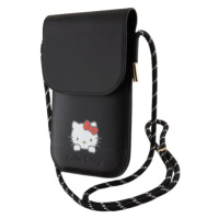 Univerzálne puzdro Hello Kitty na smartfón HKOWBSKCDKK PU Daydreaming Logo Leather Wallet Phone 