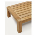 Konferenčný stolík z teakového dreva v prírodnej farbe 76x153 cm Forcanera – Kave Home