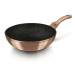 Berlingerhaus Metallic Line Rose Gold Noir BH-1891 Panvica wok s mramorovým povrchom 28 cm